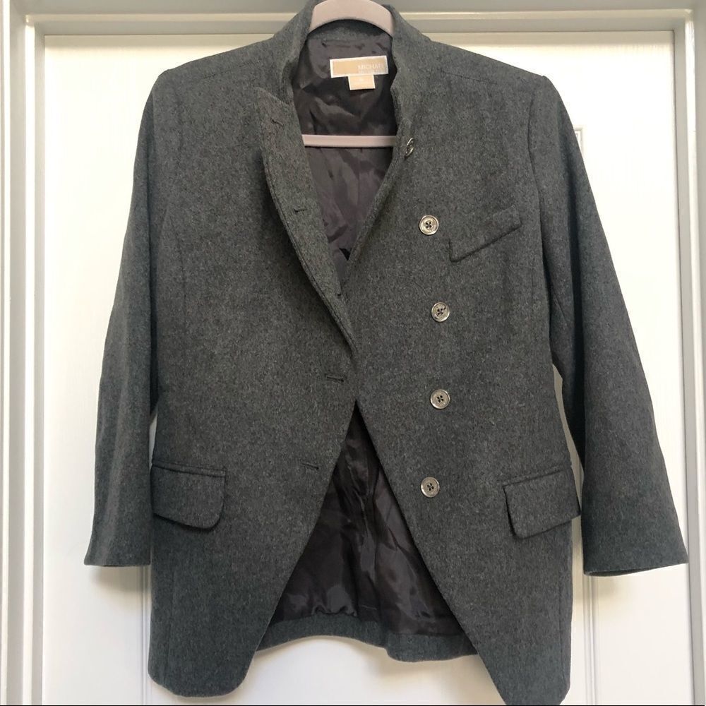LIKE NEW grey Michael Kors wool blazer size 6